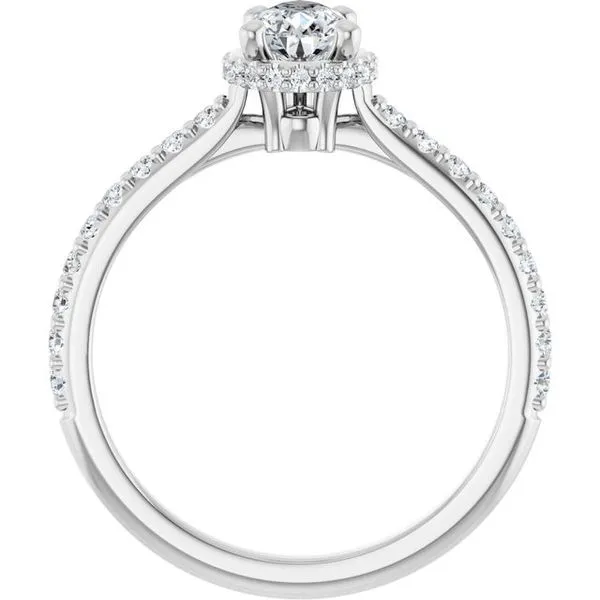Hidden Halo-Style Engagement Ring Image 2 Austin's Fine Diamonds & Jewelry Lyndhurst, NJ