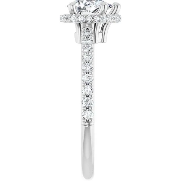 Hidden Halo-Style Engagement Ring Image 4 Don's Jewelry & Design Washington, IA
