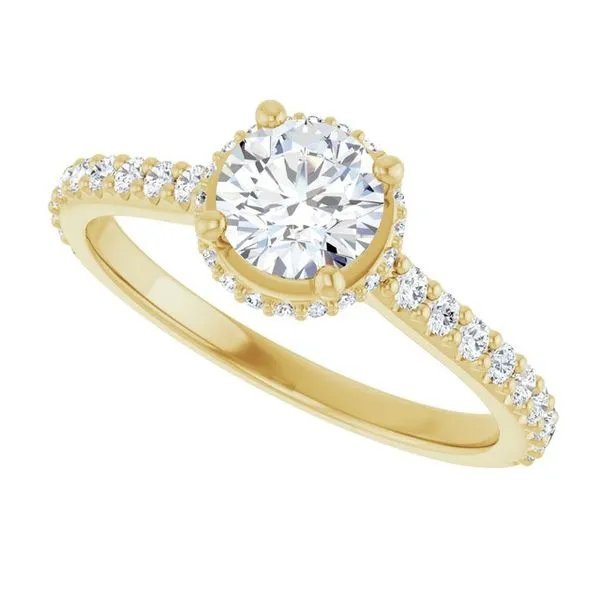 Hidden Halo-Style Engagement Ring Image 5 Paul James Jewelers Angels Camp, CA