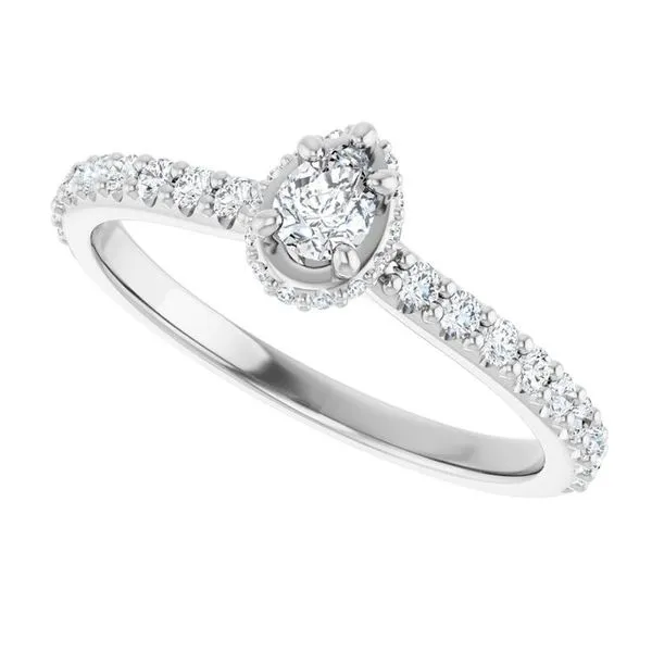 Hidden Halo-Style Engagement Ring Image 5 Futer Bros Jewelers York, PA