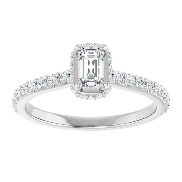 Hidden Halo-Style Engagement Ring Image 3 Shipley's Fine Jewelry Hampstead, MD