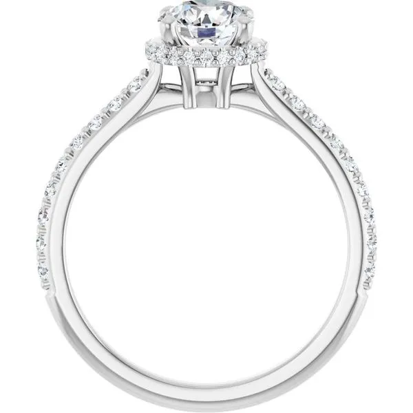 Hidden Halo-Style Engagement Ring Image 2 JF Jones Jewelers Rochester, NY