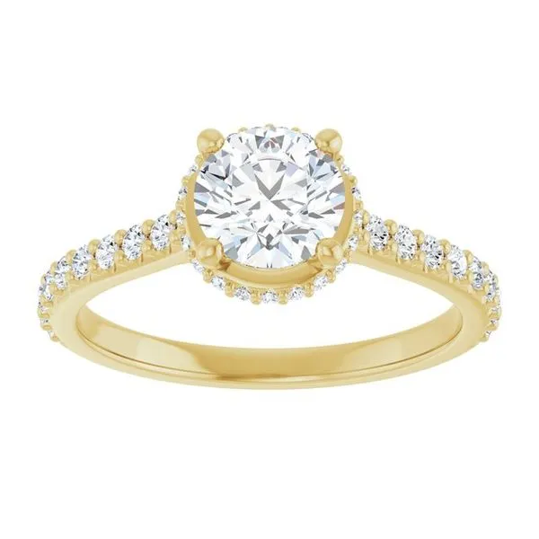 Hidden Halo-Style Engagement Ring Image 3 Don's Jewelry & Design Washington, IA