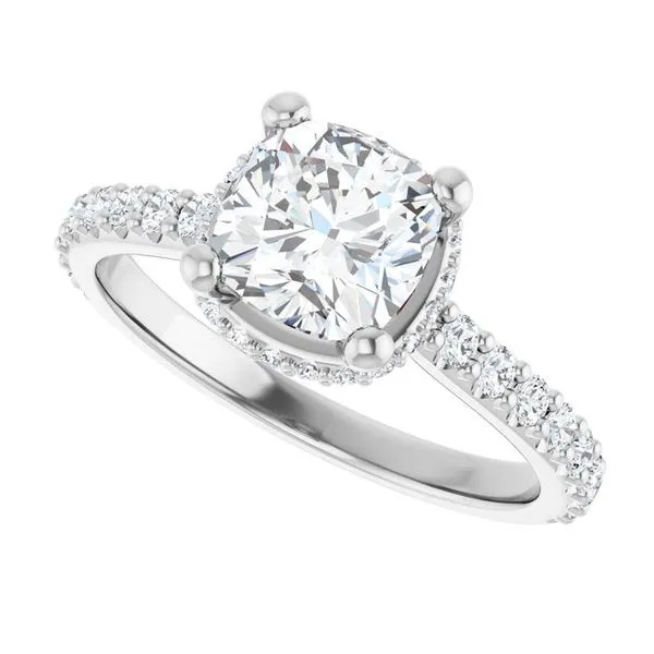 Hidden Halo-Style Engagement Ring Image 5 J. Thomas Jewelers Rochester Hills, MI