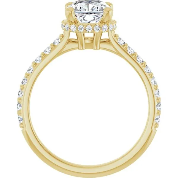 Hidden Halo-Style Engagement Ring Image 2 J. West Jewelers Round Rock, TX