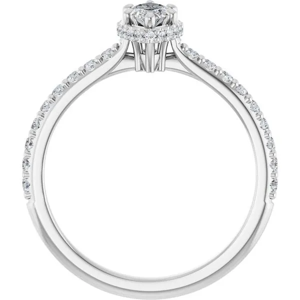 Hidden Halo-Style Engagement Ring Image 2 JF Jones Jewelers Rochester, NY