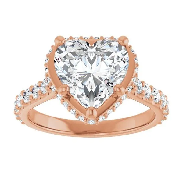 Hidden Halo-Style Engagement Ring Image 3 Raleigh Diamond Fine Jewelry Raleigh, NC