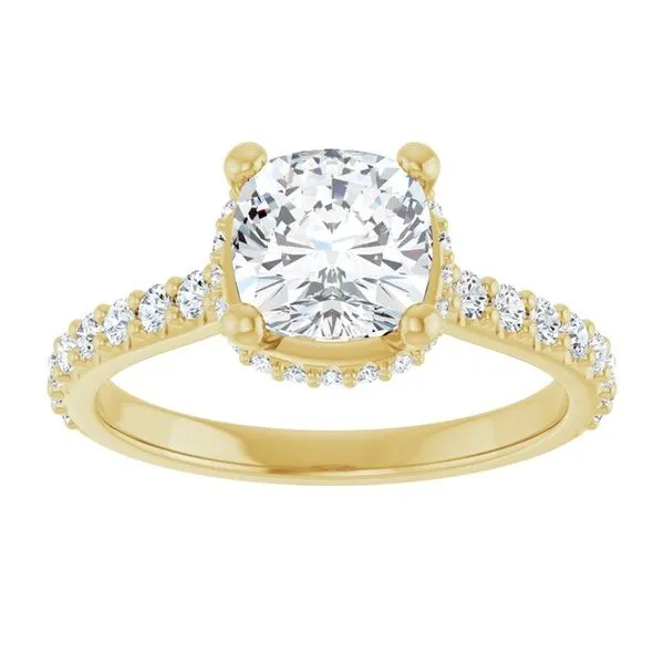 Hidden Halo-Style Engagement Ring Image 3 J. Thomas Jewelers Rochester Hills, MI