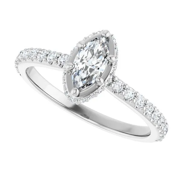 Hidden Halo-Style Engagement Ring Image 5 Ask Design Jewelers Olean, NY