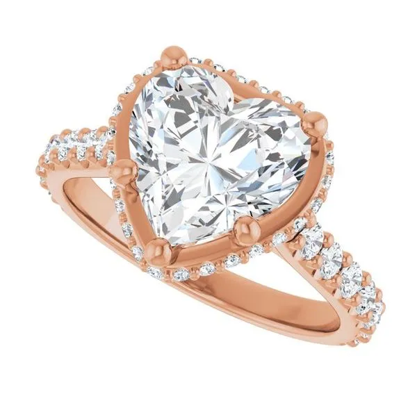 Hidden Halo-Style Engagement Ring Image 5 Hudson Valley Goldsmith New Paltz, NY