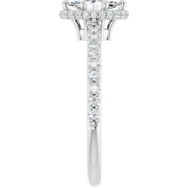 Hidden Halo-Style Engagement Ring Image 4 JF Jones Jewelers Rochester, NY