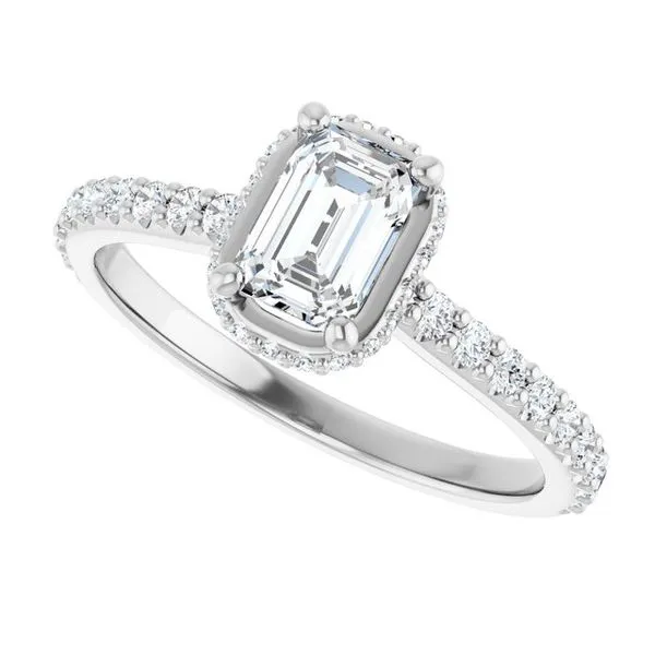 Hidden Halo-Style Engagement Ring Image 5 Futer Bros Jewelers York, PA