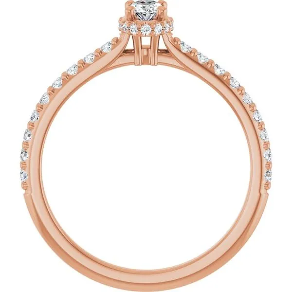 Hidden Halo-Style Engagement Ring Image 2 Hudson Valley Goldsmith New Paltz, NY