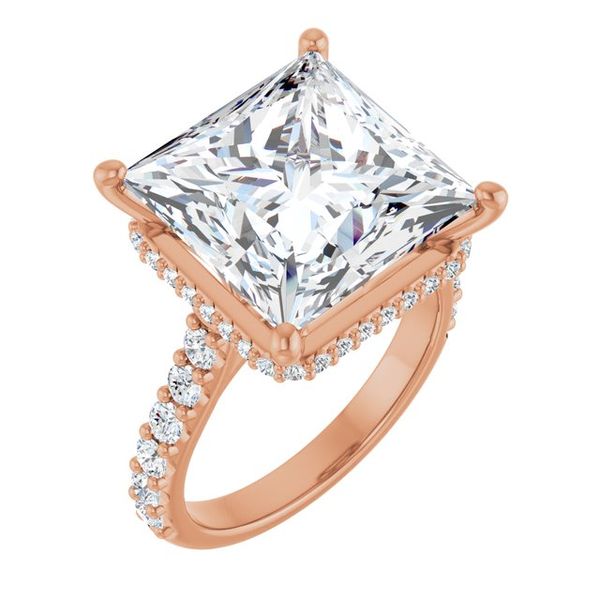 Hidden Halo-Style Engagement Ring