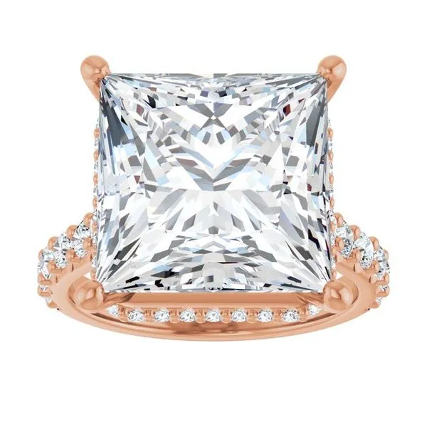 Hidden Halo-Style Engagement Ring Image 3 Vulcan's Forge LLC KANSAS CITY, MO