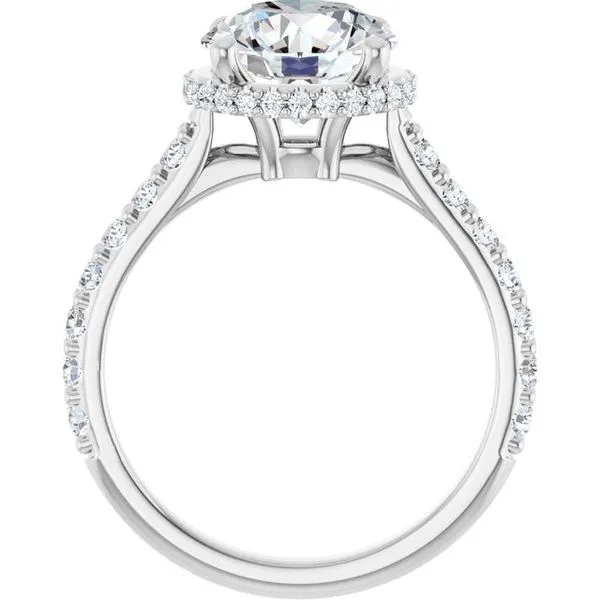 Hidden Halo-Style Engagement Ring Image 2 Ask Design Jewelers Olean, NY
