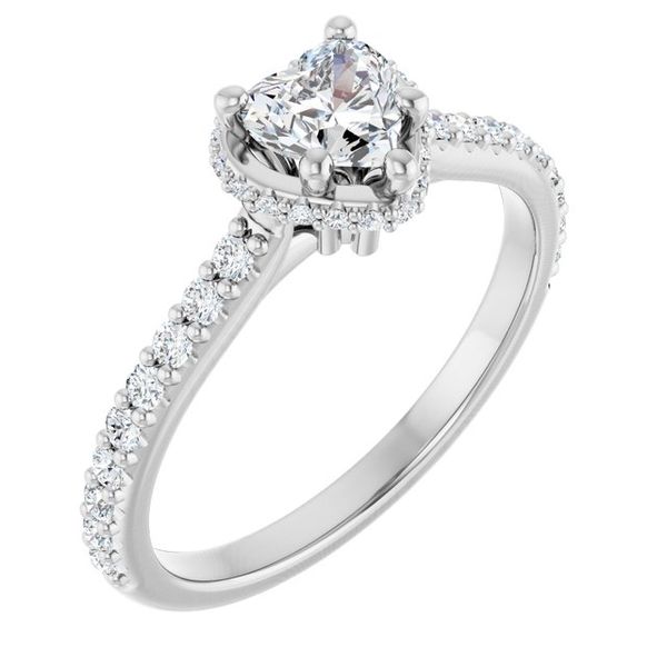 Hidden Halo-Style Engagement Ring