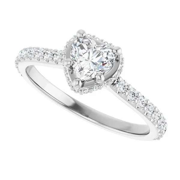 Hidden Halo-Style Engagement Ring Image 5 Futer Bros Jewelers York, PA