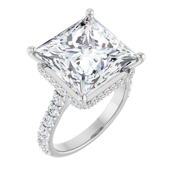Hidden Halo-Style Engagement Ring