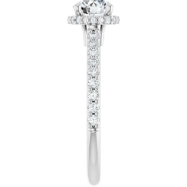 Hidden Halo-Style Engagement Ring Image 4 Stuart Benjamin & Co. Jewelry Designs San Diego, CA