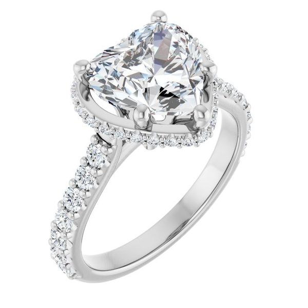 Hidden Halo-Style Engagement Ring