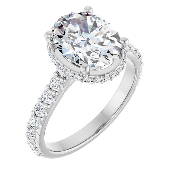 Hidden Halo-Style Engagement Ring