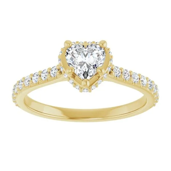 Hidden Halo-Style Engagement Ring Image 3 Raleigh Diamond Fine Jewelry Raleigh, NC