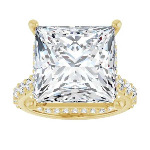 Hidden Halo-Style Engagement Ring Image 3 Raleigh Diamond Fine Jewelry Raleigh, NC