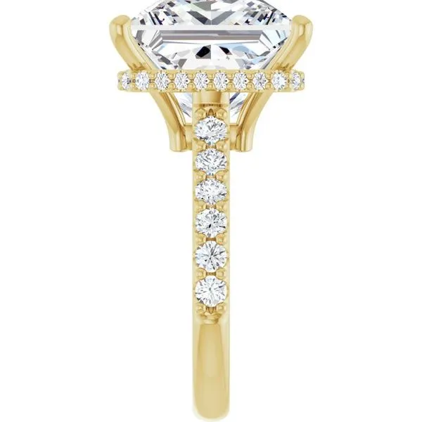 Hidden Halo-Style Engagement Ring Image 4 J. West Jewelers Round Rock, TX