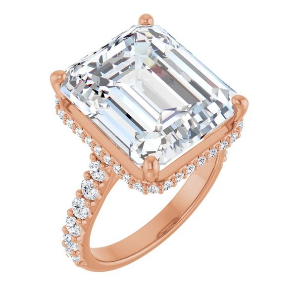 Hidden Halo-Style Engagement Ring