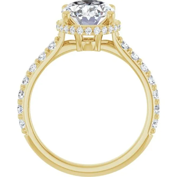 Hidden Halo-Style Engagement Ring Image 2 Futer Bros Jewelers York, PA