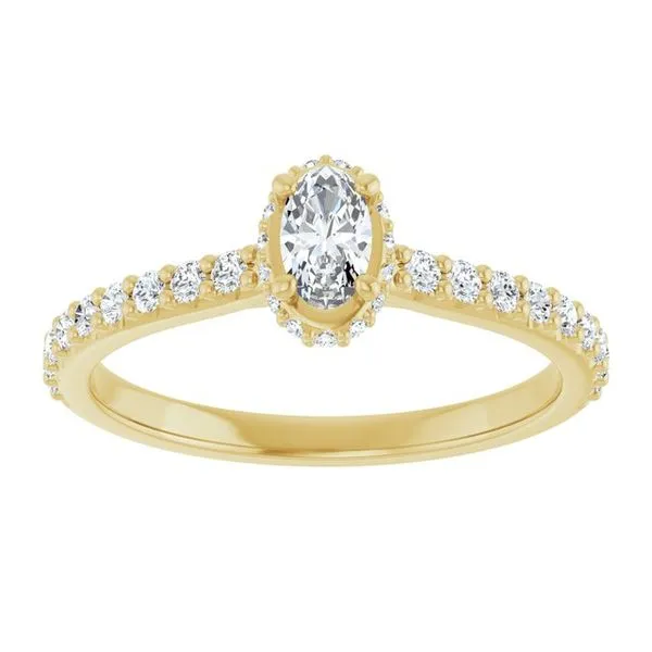 Hidden Halo-Style Engagement Ring Image 3 Don's Jewelry & Design Washington, IA