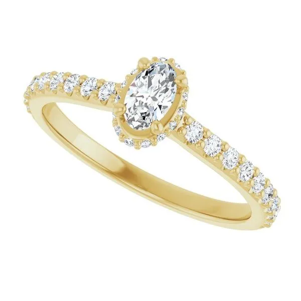 Hidden Halo-Style Engagement Ring Image 5 Don's Jewelry & Design Washington, IA