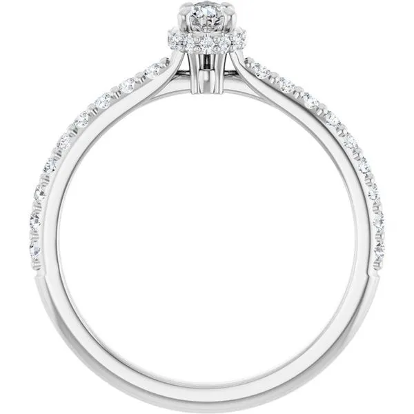 Hidden Halo-Style Engagement Ring Image 2 Futer Bros Jewelers York, PA