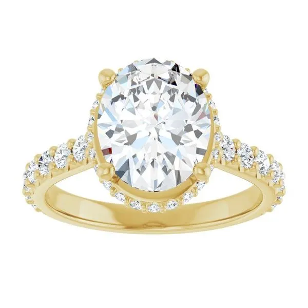 Hidden Halo-Style Engagement Ring Image 3 JF Jones Jewelers Rochester, NY