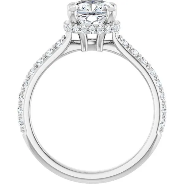 Hidden Halo-Style Engagement Ring Image 2 J. Thomas Jewelers Rochester Hills, MI