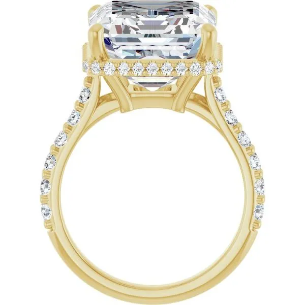 Hidden Halo-Style Engagement Ring Image 2 Futer Bros Jewelers York, PA