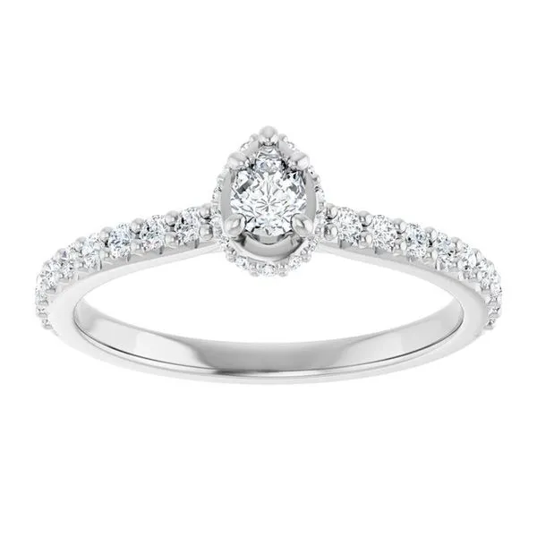Hidden Halo-Style Engagement Ring Image 3 Michael Szwed Jewelers Longmeadow, MA