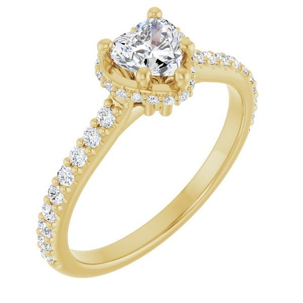 Hidden Halo-Style Engagement Ring