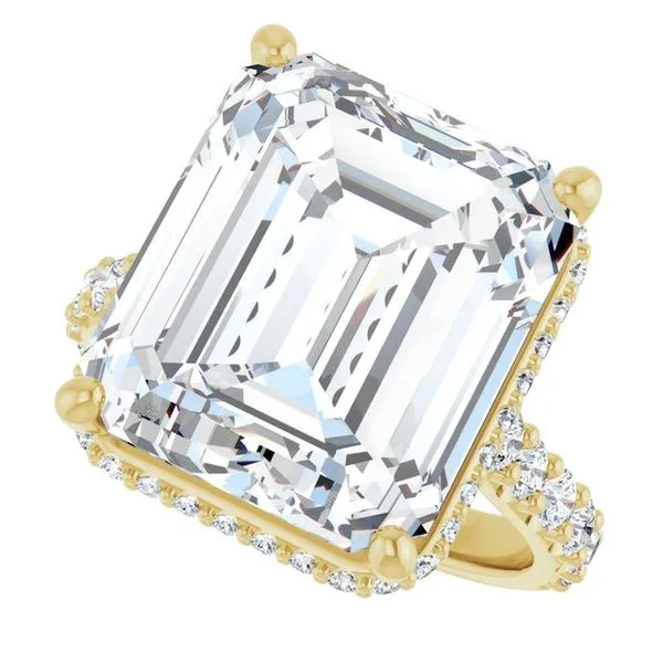 Hidden Halo-Style Engagement Ring Image 5 J. West Jewelers Round Rock, TX