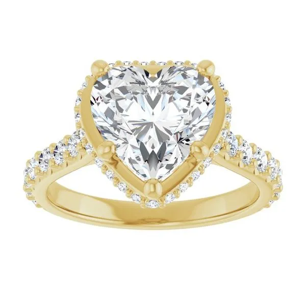 Hidden Halo-Style Engagement Ring Image 3 Austin's Fine Diamonds & Jewelry Lyndhurst, NJ