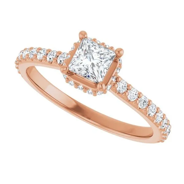 Hidden Halo-Style Engagement Ring Image 5 Vulcan's Forge LLC KANSAS CITY, MO