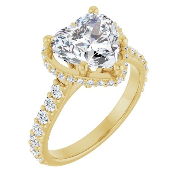 Hidden Halo-Style Engagement Ring