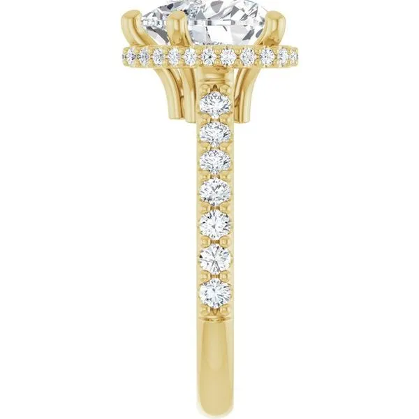 Hidden Halo-Style Engagement Ring Image 4 Don's Jewelry & Design Washington, IA