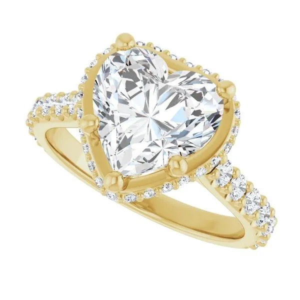 Hidden Halo-Style Engagement Ring Image 5 Don's Jewelry & Design Washington, IA