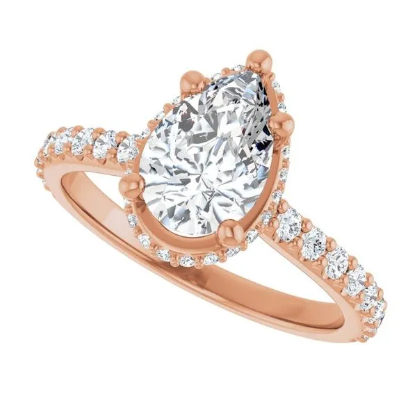 Hidden Halo-Style Engagement Ring Image 5 Hudson Valley Goldsmith New Paltz, NY