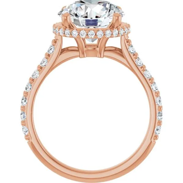 Hidden Halo-Style Engagement Ring Image 2 Don's Jewelry & Design Washington, IA