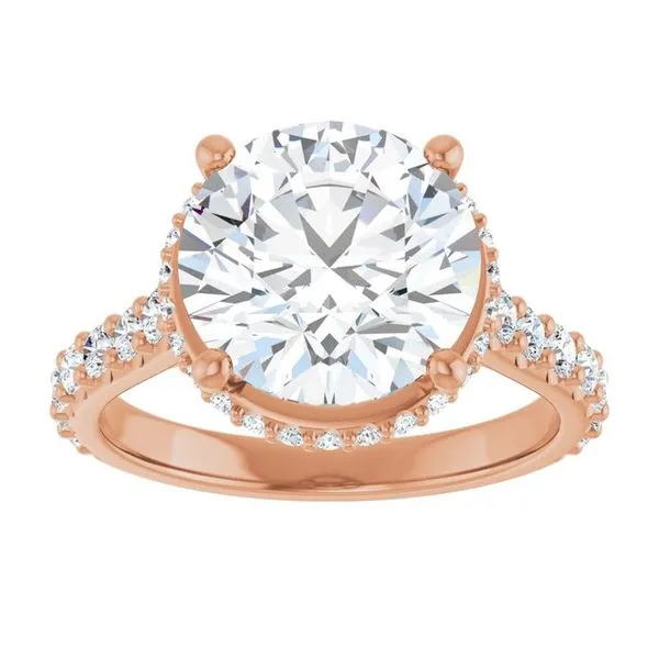 Hidden Halo-Style Engagement Ring Image 3 Raleigh Diamond Fine Jewelry Raleigh, NC