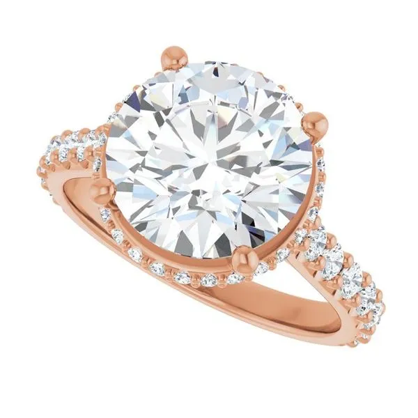 Hidden Halo-Style Engagement Ring Image 5 Don's Jewelry & Design Washington, IA