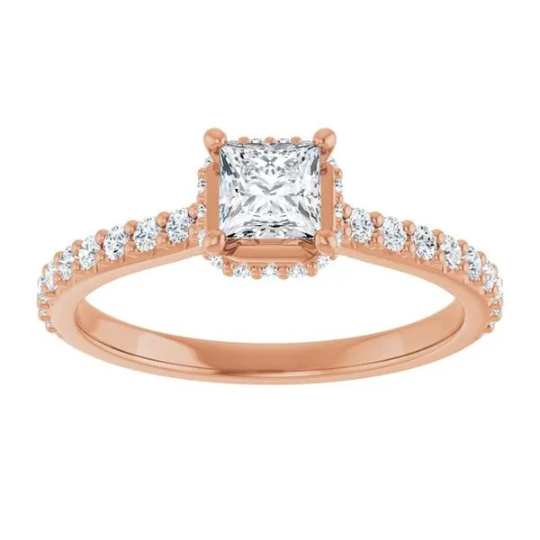 Hidden Halo-Style Engagement Ring Image 3 Don's Jewelry & Design Washington, IA